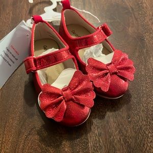 Cat & Jack red sparkly shoes